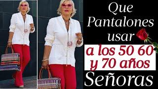 QUE PANTALONES USAR SEÑORAS DE 50 60 Y 70 AÑOS MODA MUJER MADURA