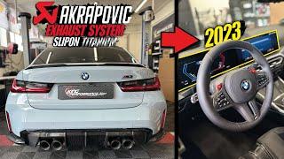 LEGAL AKRAPOVIC ECE Titan Abgasanlage SLIPON passend für 2023 BMW M3 G80 Competition LCI1