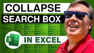 Excel - Collapse The Colossal Search Box That Takes Up Too Much Ribbon Space - Episode 2279