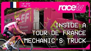 A DAY IN THE LIFE OF A TDF MECHANIC - Stage 18 | RaceTV |  Tour de France 2024