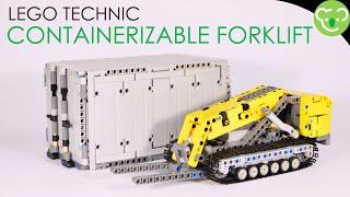 1 day MOC - Containerizable Forklift - LEGO Technic with Buwizz