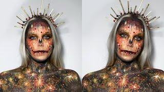 Step-by-step Fireworks Makeup Tutorial ️