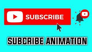 Subscribe button animation green Screen || Technical Shezadi