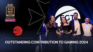 EGT Digital clinches outstanding contribution to gaming at SiGMA Europe B2B Awards 2024