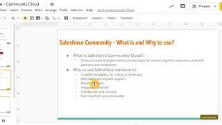 Lecture 2: Salesforce Community   What is and Why to use