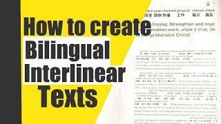 How to Create Your Own Bilingual Texts in Seconds