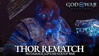 God of War Ragnarok - Thor Rematch Boss Fight (No Damage / GMGOW)