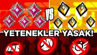 5 RADİANT vs 5 İMMORTAL ama YETENEK kullanmak yasak! | Valorant