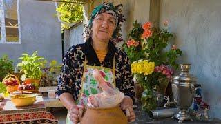 Traditional Meat and Vegetable Dish Cooked Outdoors | Azerbaijan Village Cooking