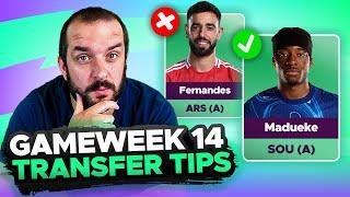 SELL FERNANDES?  | FPL TRANSFER TIPS | GAMEWEEK 14 | Fantasy Premier League Tips 2024/25