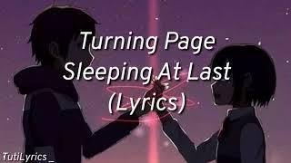 Turning Page - Sleeping At Last (Lyrics) / “ I’ve waited a hundred years”