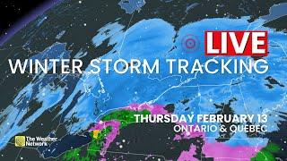 LIVE TRACKING: Potent Winter Storm to Cause Travel Delays in Ontario & Quebec