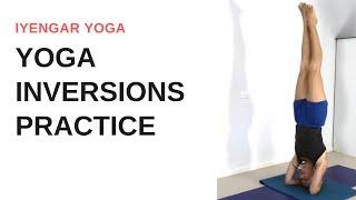 Inversions practise using timings - Iyengar Yoga