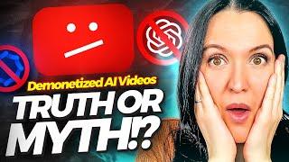 YouTube Is DEMONETIZING A.I. Generated Videos | TRUTH or MYTH?