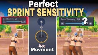 SPRINT SENSITIVITY Guide for Fast Movement | Best sprint Sensitivity | BGMI/PUBG Mobile