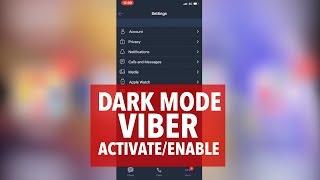 HOW TO ACTIVATE VIBER IN DARK MODE (iOS) TUTORIAL