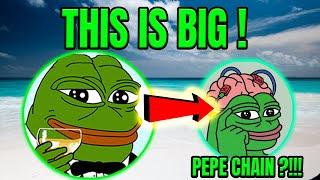 PEPE COIN CHAIN?!  HUGE PEPE INSPIRED POTENTIAL?!   THIS COULD BE BIG !!
