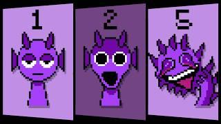 Durple's phases in 8-Bit (Sprunki)