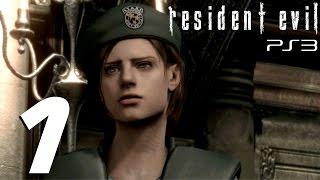 Resident Evil HD Remaster (PS3) - Jill Walkthrough Part 1 - Barry Burton &  Jill Valentine