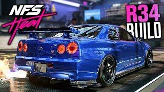 Need for Speed Heat Gameplay - Nissan Skyline R34 GT-R Customization!