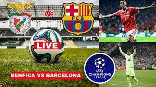 Benfica vs Barcelona 0-1 Live Stream Champions League UCL Football Match Score Highlights FC Vivo