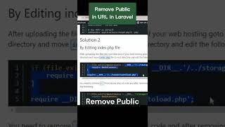 Public Folder Remove in  Laravel