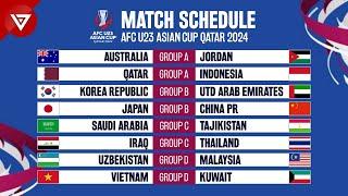  Match Schedule: AFC U23 Asian Cup 2024 Qatar - Group Stage