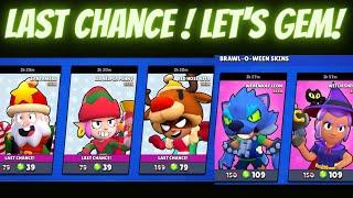 Brawlidays and Brawloween Exclusive Skins! Return Of The Dirty Gemmer! Brawl Stars Last Chance Skins