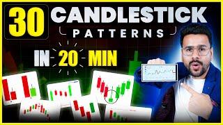 30 Candlestick Patterns in 20 MINUTES! | Candlestick Pattern Hindi in Technical Analysis in trading