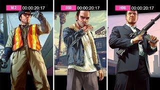 M.2 NVME vs SSD vs HDD: GTA 5 Loading Time Comparison (Story Mode and Online)