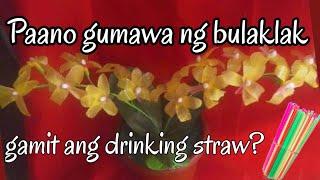 How to make an Orchid flower using drinking straw | DIY Craft Ideas || Lea Guiwanon