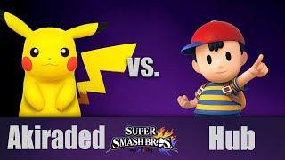 AS Weekly 1 - Akiraded (Pikachu) Vs. Hub (Ness)  - Losers Round 7 - SSB4