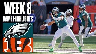 Eagles at Bengals | Week 8 Highlights