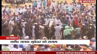 Martyred Paramjit Singh funeral in his paternal village Tarantaran