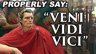 "Veni Vidi Vici" How did Julius Caesar really say it?