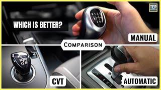 Comparing Manual Transmission with Automatic & CVT [In Detail]