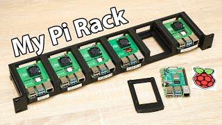 Raspberry Pi Rack - 6 node 3D Printed 1U Pi cluster