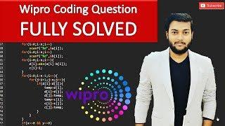 Wipro Coding  Question Fully Solved with Detailed Explanation | Coffee With Codes Solved