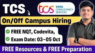 TCS FREE NQT Exam Date Update | TCS Off Campus Codevita | Hiring Status |2024-2028 BATCH | FREE Prep