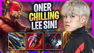 ONER CHILLING WITH LEE SIN! - T1 Oner Plays Lee Sin JUNGLE vs Nidalee! | Season 2024