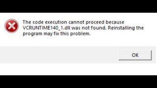 Fix Error VCRUNTIME140_1.dll was not found While Opening Office or Adobe Apps