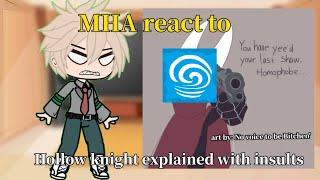 MHA reacts to hollow knight explained with insults| 2/? |