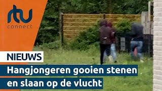 'Hangjongeren zorgen voor overlast in Elderveld', verslaggever bekogeld met stenen