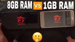 1Gb Ram VS 8Gb Ram  Free fire