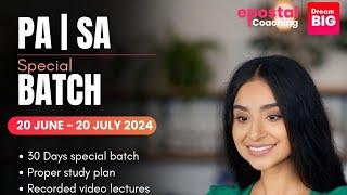 30 DAY COURSE FOR PA/SA PROMOTION EXAM 2024 | DOP