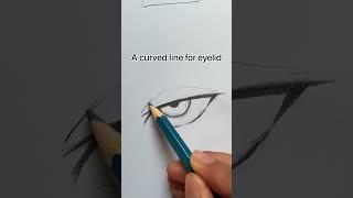 Easy way to draw anime eyes!!-(eren yeager)