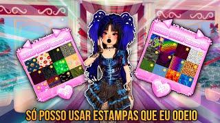 SÓ POSSO USAR ESTAMPAS QUE EU ODEIO no DRESS TO IMPRESS - Roblox