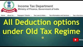 How to Save Income Tax with various Sections in Old Tax Regime | Income Tax Calculation