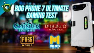 ROG Phone 7 Ultimate Gaming Test | Genshin Impact, PUBG: Mobile, COD: Mobile & Diablo Immortal