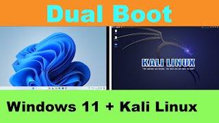 How to Dual Boot Kali Linux & Windows11 from USB | Install Kali Linux With Windows10/11 By Dual Boot